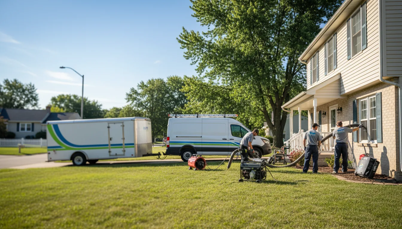 Flooded Basement Restoration And Cleanup With Repair in Mechanicsville, IA near me